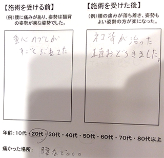 腰痛、肩こりでお悩みのH.N様