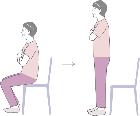 軽い筋トレのイメージイラスト