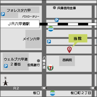 カラダチューニングラボ周辺マップ