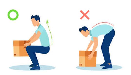 背中の痛みや腰痛で治らない・悪化する原因のイメージイラスト