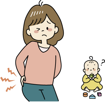 マタニティ・産前・産後の悩みのイメージイラスト